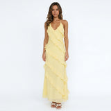 Women’s Ruffle Maxi Dress – Elegant Summer Dress