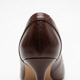Brown Pointed Toe Kitten Heel Pumps Everyday Shoes