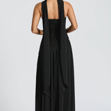 Black Strapless Maxi Dress Formal Evening Dress