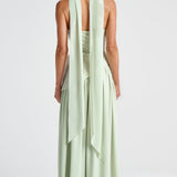 Mint Green Strapless Maxi Dress Formal Evening Dress