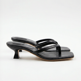 Black Heel Flip Flops Casual Summer Sandals